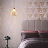 Geo Grain Blush Pink and Rose Gold Geometric Paste the Wall Wallpaper - 2 of 4