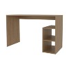 Vynxaria Natural Oak Computer Desk with Open Storage and Shelf, Elegant Design, Ample Space - 4 of 4