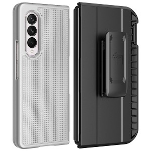Nakedcellphone Slim Case and Holster Belt Clip with S Pen Holder for Samsung Galaxy Z Fold 3 - 1 of 4