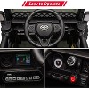 Electric Car, Licensed Toyota 12V Ride-On Car, for Kids with RC, Music, LED Lights, Double Doors, Safety Belt - 3 of 4