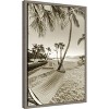 Amanti Art Hammock in the Shade of Palms (Beach) by Chuck Haney Danita Delimont Canvas Wall Art Print Framed 16 x 23-in. - 2 of 4