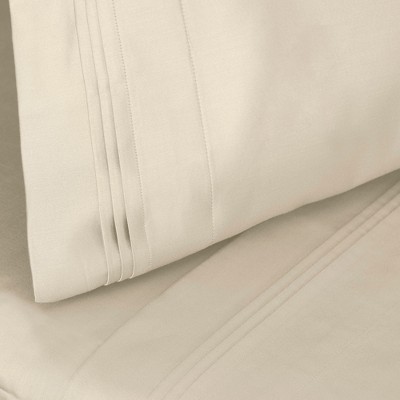 Ivory Egyptian Cotton 1000 Thread Count Queen Sheet Set