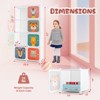 Infans 8-Cube Kids Wardrobe Baby Dresser Bedroom Armoire Clothes Hanging Closet w/Doors - 3 of 4