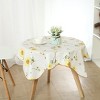 PiccoCasa Vinyl Water Oil Resistant Plaid Flower Printed for Table Kitchen Tablecloths 35" x 35" - 2 of 4