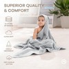 Comfy Cubs Hooded Baby Towels - 6 Layer, 100% Muslin Cotton - Large 32 x 32 Inch, Unisex - 3 of 4