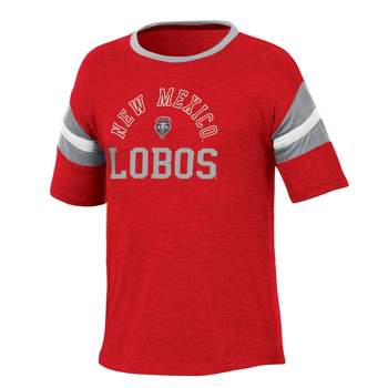 NCAA New Mexico Lobos Girls' Short Sleeve Striped Shirt