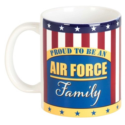 Dicksons Proud Air Force Family Patriot Blue 11 ounce Ceramic Coffee Tea Cup Mug