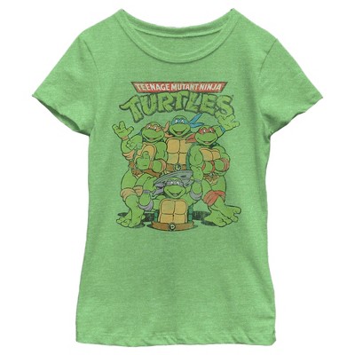 Girl's Teenage Mutant Ninja Turtles Best Friend Shot T-shirt - Green ...