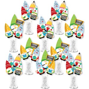 Big Dot of Happiness School Gnomes - Teacher and Classroom Decorations Centerpiece Sticks - Showstopper Table Toppers - 35 Pieces - 1 of 4