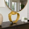 Twisted Hammered Ring Table Sculpture and Statues for Kitchen Decor, Coffee Table Decor, and Decorations for Living Room Shelf Display - 3 of 4