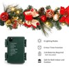 6 ft Pre-Lit Christmas Garland, Battery Operated Lighted Xmas Garland with 20 Lights & Timer, Christmas Garlands with Lights for Mantle - 3 of 4