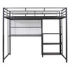Full Size Loft Bed with Desk, 3 Shelves and Ladder - 4 of 4