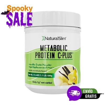NaturalSlim Metabolic Protein C-Plus Vanilla Whey Protein Shake Powder, 10 Servings