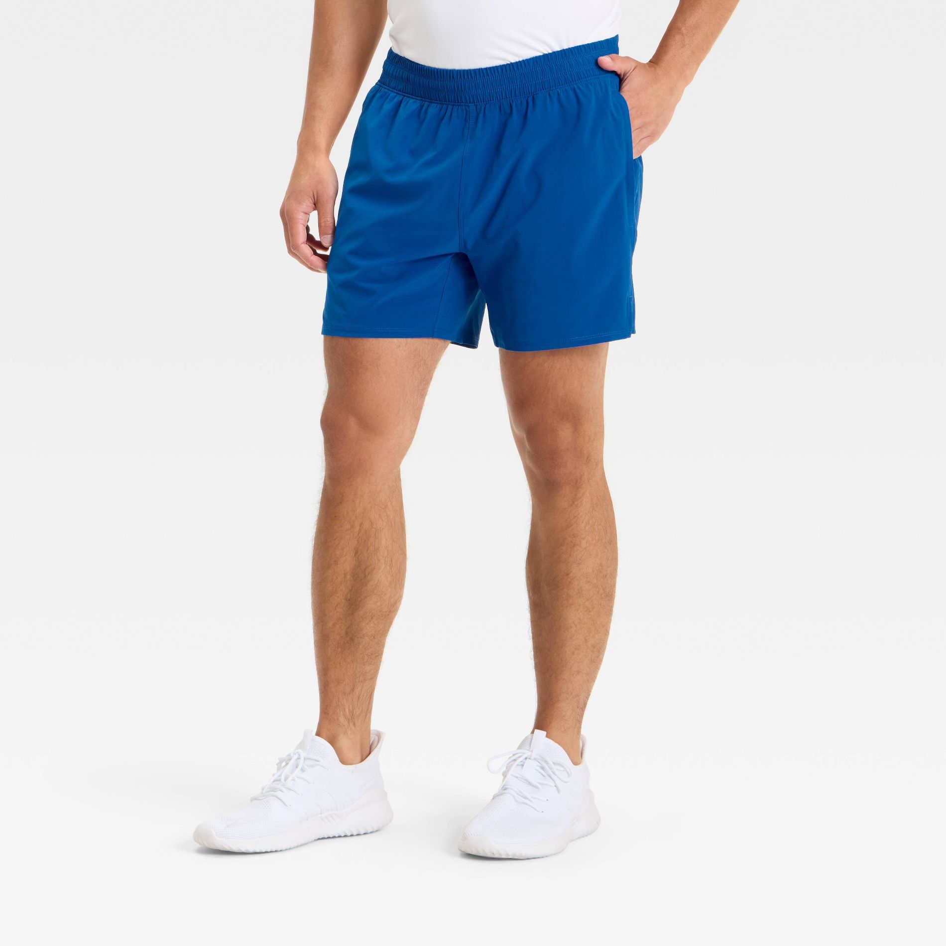 Men's Active Light Unlined Run Shorts 5" - All In Motion™  Cobalt M