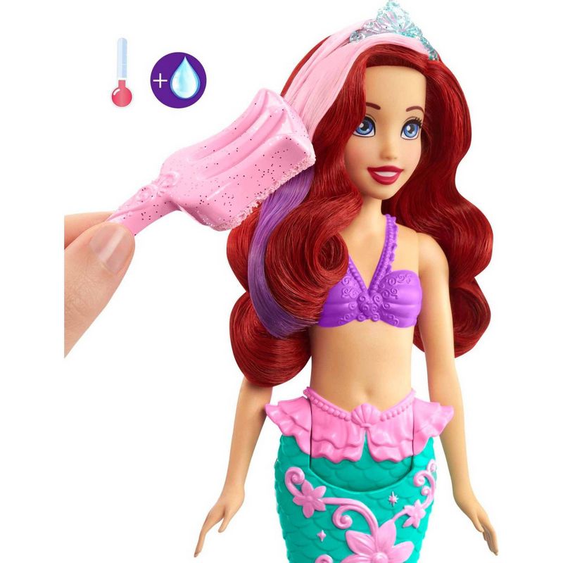 Disney Princess Ariel Mermaid Color Splash Doll, 3 of 7