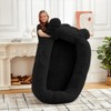 Human Dog Bed, 71''x45''x12'' Large Dog Bed with Blanket, Storage Pockets, Portable Handle, Removable Cover, Human Size Pet Bed for Adult - 3 of 4