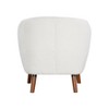 Sapphtopaz 1pc Mid-Century Accent Chair Chenille Fabric Upholstered Lounge Chair with Solid Wood Legs, Living Room Chair Comfy Chair - 2 of 4