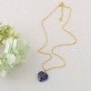 Natural Stone Heart Gemstone Healing Crystal Pendant Lucky Blessing Energy Necklace for Women Men - 2 of 4
