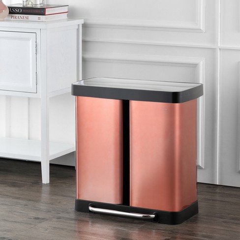 Happimess Betty Retro Mini 3.2-gallon Step-open Trash Can, Rose Gold :  Target