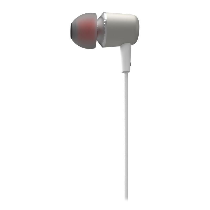 cellhelmet® Bar Audio™ In-Ear Earbuds with Microphone, Lightning® Connector, White, 3 of 6