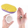 Unique Bargains Flip Up 2 Compartment Pill Case 1 Pc - 4 of 4
