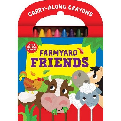 Farmyard Friends - (Children's Interactive Drawing and Coloring Carry-Along Activity Pad with Included Crayons) (Paperback)