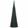 vidaXL Pop-up Christmas Tree Green PVC 59 in Collapsible - 5 x 2 ft - 3 of 4