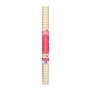 Con-Tact Creative Coverings 9 ft. L X 18 in. W Khaki Plaid Self-Adhesive Shelf Liner (Case of 12) - 1 of 1
