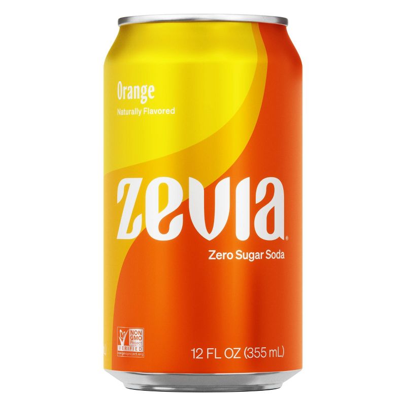 Zevia Orange Zero Calorie Soda - 8pk/12 fl oz Cans, 2 of 5