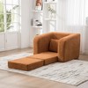 KWPZQEB Folding Sofa Bed, Convertible Sleeper Chair with Pillow & Armrest, Foldable Mattress Comfy Floor Sofa Lounge for Living Room, Bedroom - 3 of 4