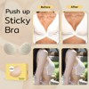 Niidor Adhesive Bra 2025 Upgraded Magnetic Clasp Strapless Sticky Bra Invisible Push up Silicone Bra for Backless Dress with Nipple Covers - 3 of 4
