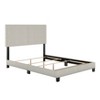 Marino Linen Channel Upholstered Platform Bed - Eco Dream - image 4 of 4