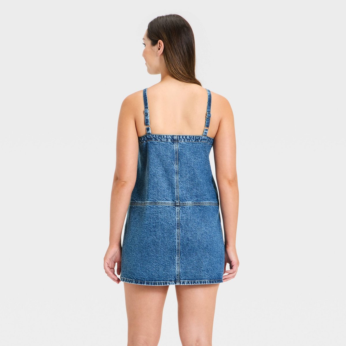 Женские платья Universal Thread Women's Tank Mini Denim Dress - Universal Thread™ Medium Wash S — фото 5