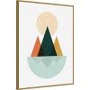 Amanti Art Geometric landscape by Vitor Costa Framed Canvas Wall Art - 3 of 4
