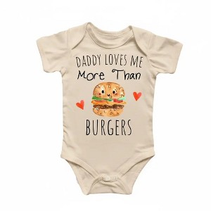 Daddy Bbq Burger - Baby Boy Girl Clothes Infant Onesie® Funny Cute Newborn GS1 - 1 of 4