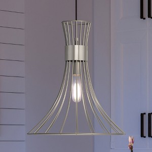 Urban Ambiance Luxury Mid-Century Modern Pendant 16''H x 18''W,  Burnished Nickel Finish,  Tucson Collection, UHP4351 - 1 of 4