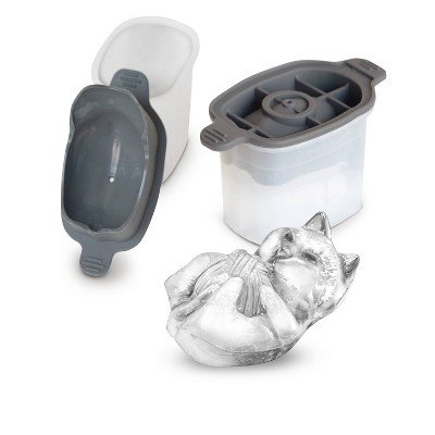 Tovolo Set of 2 Kitten with Yarn Ice Molds