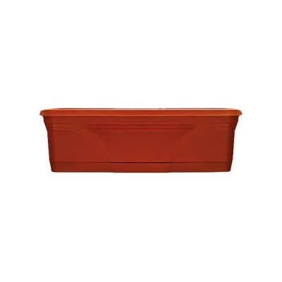 Southern Patio 36 In Medallion Hanging Windowsill Garden Box Planter, Terracotta