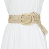 Allegra K Women's Chunky Buckle Braided Woven Wide Dress Waist Belts 58-84cm/22.83-33.07" - 4 of 4