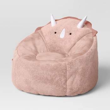 Dino Kids' Bean Bag Chair Pink - Pillowfort™