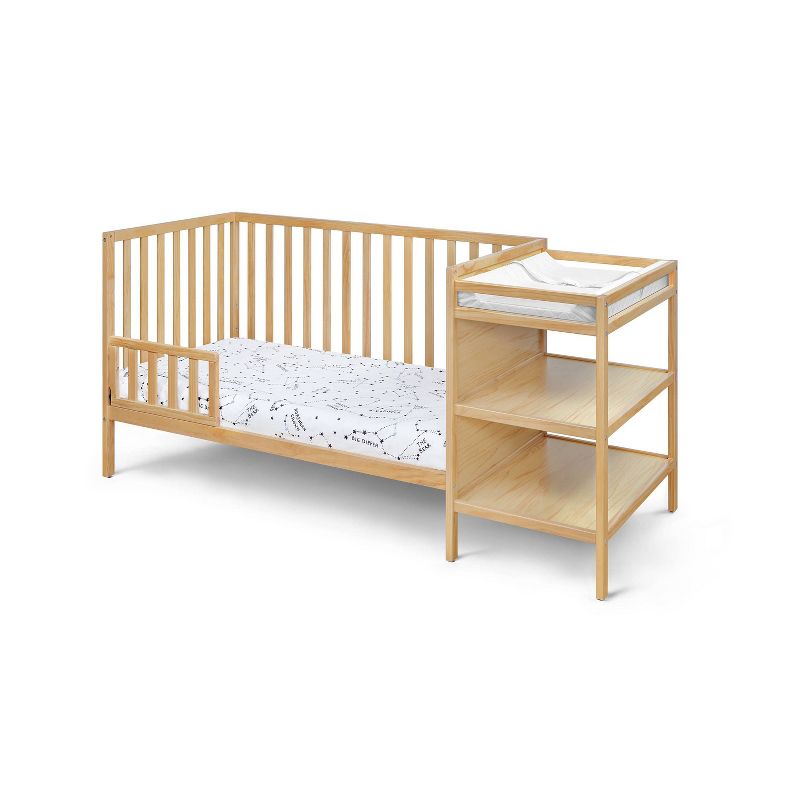 Suite Bebe Palmer 3-in-1 Convertible Island Crib and Changer Combo - Natural, 5 of 9