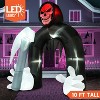 Joyfy 10 FT Halloween Inflatable Outdoor Decoration, Giant Grim Reaper Archway with LEDs for Halloween Party Outdoor Yard Garden Lawn Party Decoration - 2 of 4