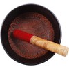 Store Indya Hand-Painted 7 Inch Metal Tibetan Singing Bowl Set - Musical Instrument with Wooden Stick Mallet - Spiritual Gifts - 2 of 4