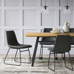 Bowden Faux Leather Dining Chairs - Threshold™ - 1 of 4