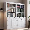 71" Tall Bookshelf and Bookcase with Drawer, Bookshelf with Door and 2 Drawers, Wood Bookshelves Storage Cabinets for Home, Office, Living Room - 3 of 4