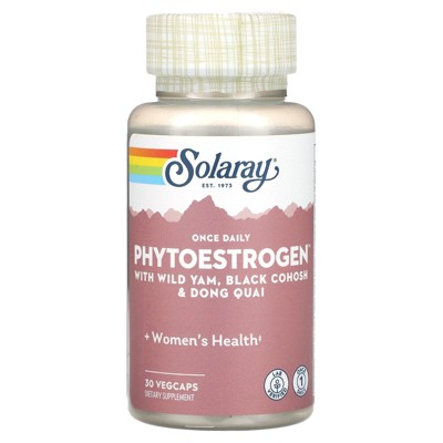 Solaray Phytoestrogen with Wild Yam, Black Cohosh & Dong Quai, 30 VegCaps