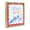 Stupell Industries Red & Blue Apres Ski Club Floating Frame Canvas Art - 2 of 4