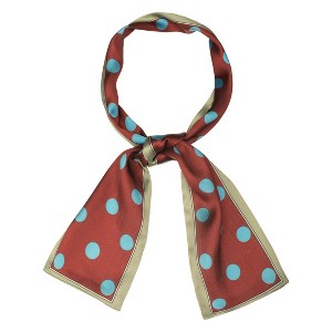 INSPIRE CHIC Women's Lovely Polka Dot Pattern Hair Band Neck Wraps 38.5x3.5 inches(LxW) - 1 of 4