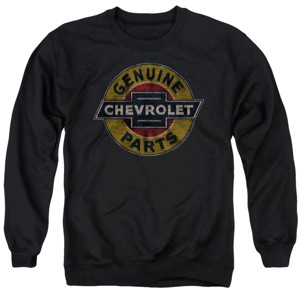 Chevrolet Genuine Chevy Parts Distressed Sign Adult Crewneck Sweatshirt - 1 of 4