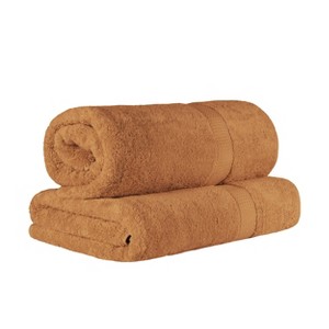 Luxury Cotton Heavyweight Ultra-Plush Bath Sheet Set of 2 by Blue Nile Mills - 1 of 4